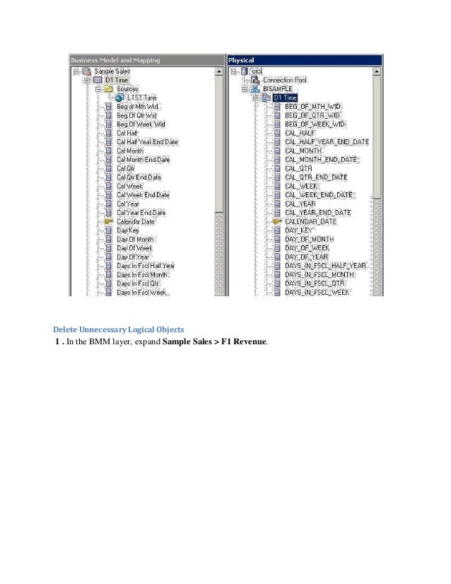 Creation Steps OBIEE Repository 11g : Creation 11g OBIEE Repository : Steps